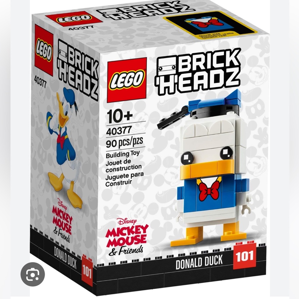 LEGO 40377 Brick Headz Donald Duck